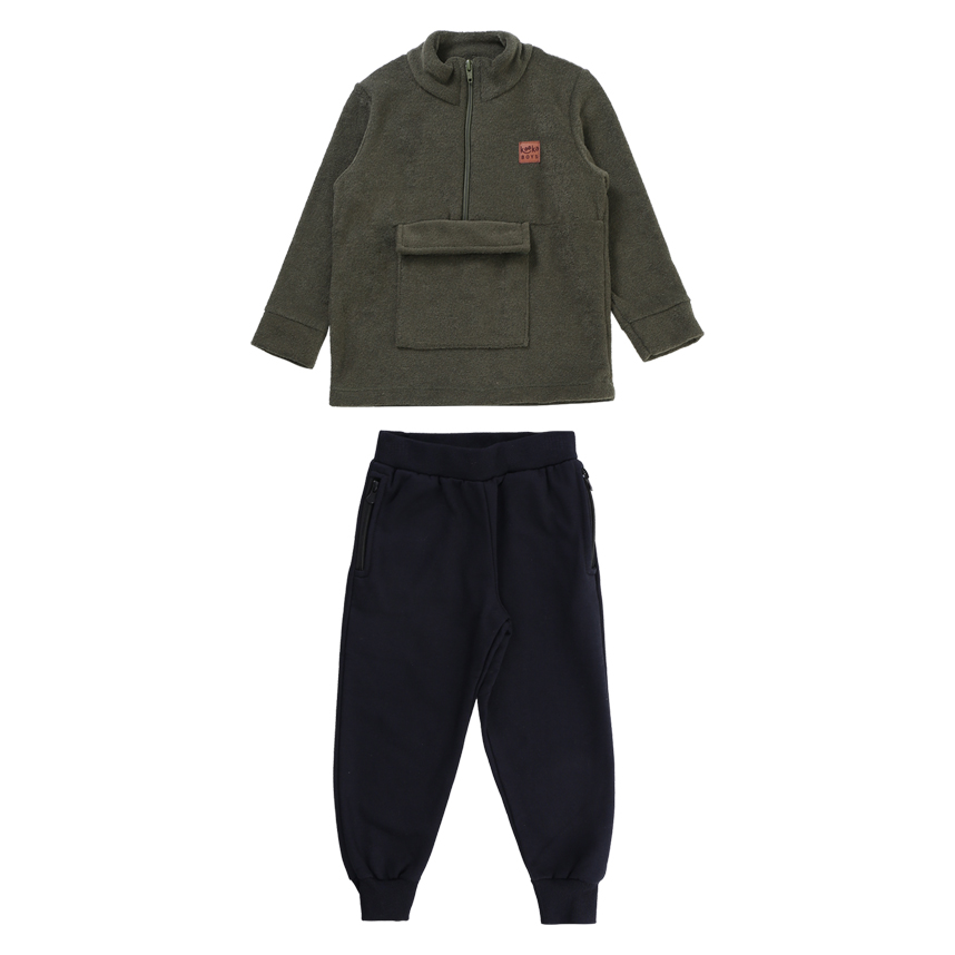 Conjunto Infantil Kookabu Casaco Bolso Lateral