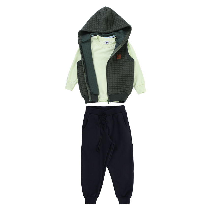 Conjunto Infantil Kookabu Camiseta Manga Longa Com Colete