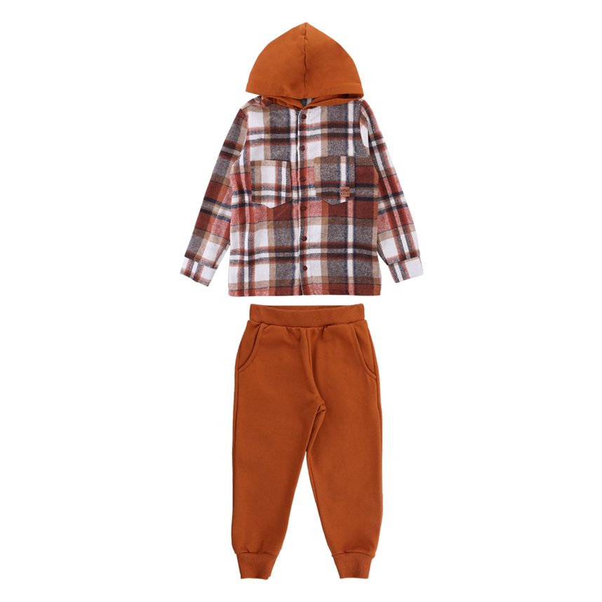 Conjunto Infantil Kookabu Casaco Xadrez