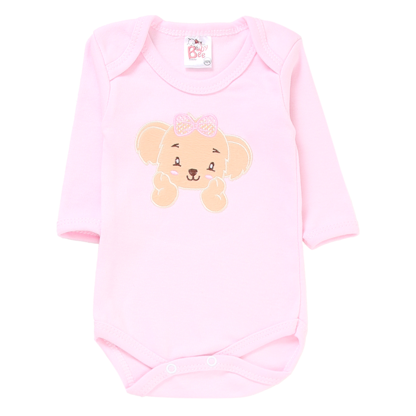 Conjunto Baby Bee em Suedine Bordado de Coala