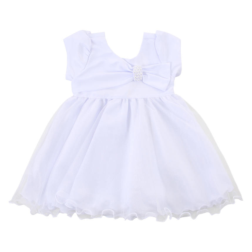 Vestido Bebê Din Don Batizado Com Laço E Bolero Vestido Bebê Din Don Batizado Com Laço E Bolero
