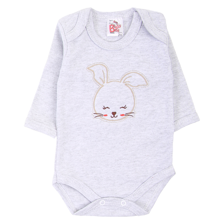 Kit 03 Body Baby Bee Manga Longa em Suedine