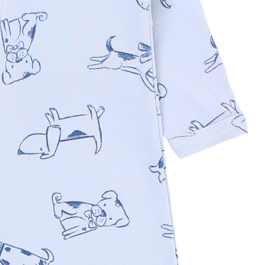 Macacão Longo Bebê Junkes Baby Suedine Estampa Dog