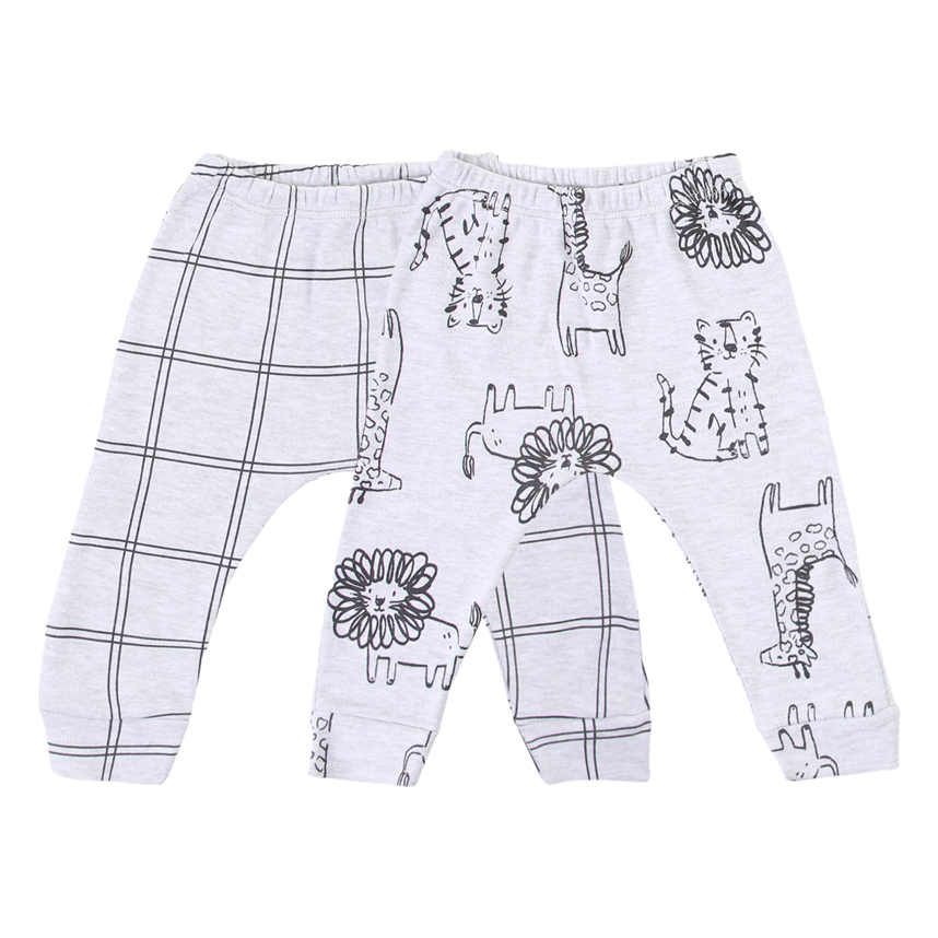 Mijão Bebê Junkes Suedine Sem Pé Reversível Estampa Safari Xadrez - 2 Peças