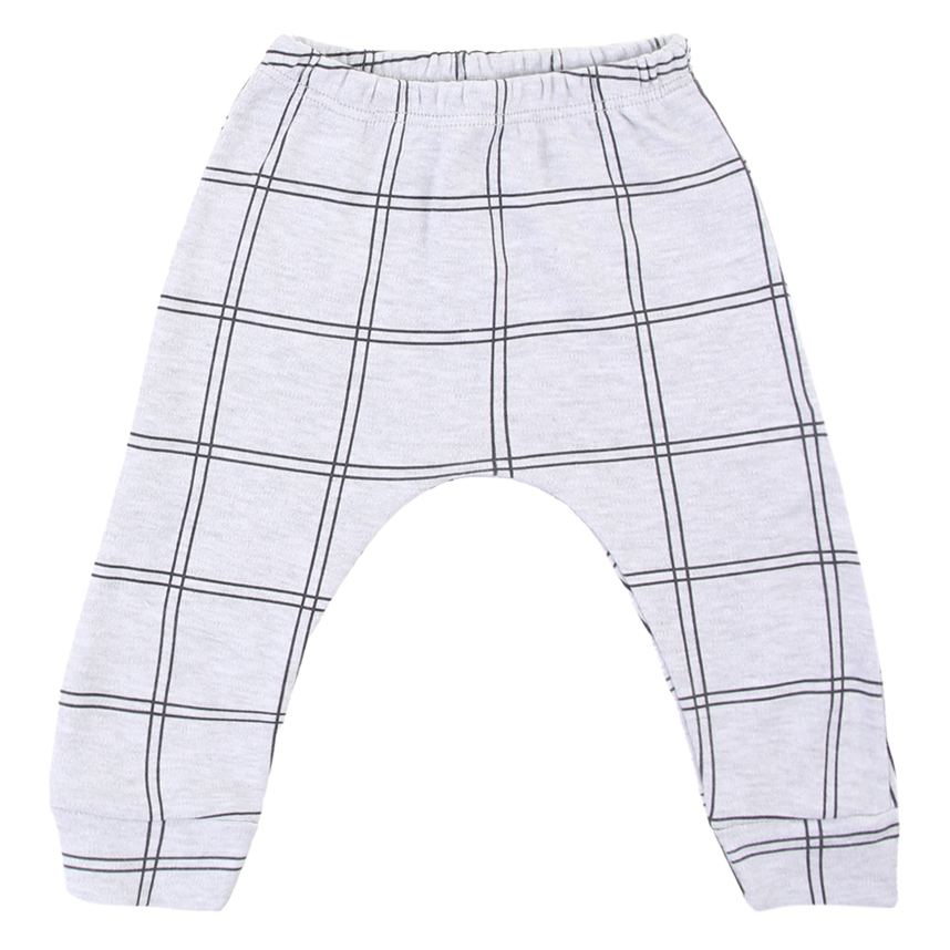 Mijão Bebê Junkes Suedine Sem Pé Reversível Estampa Safari Xadrez - 2 Peças