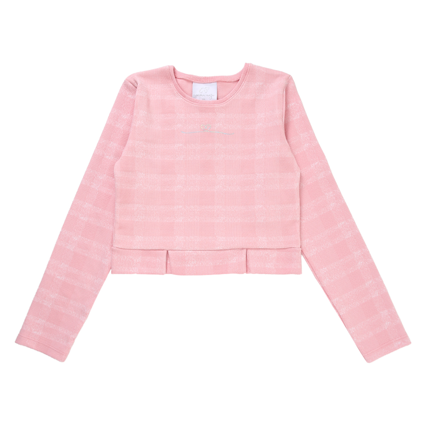 Conjunto Juvenil Menina Anjo Manga Longa Detalhe Recorte