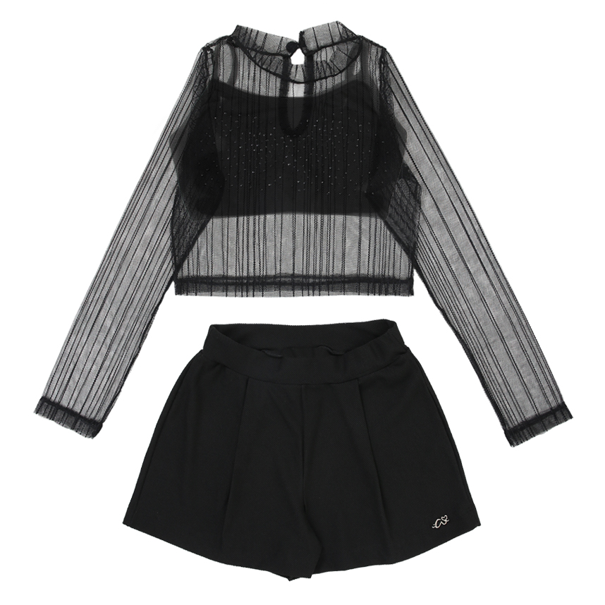 Conjunto Juvenil Menina Anjo Em Tule Com Top