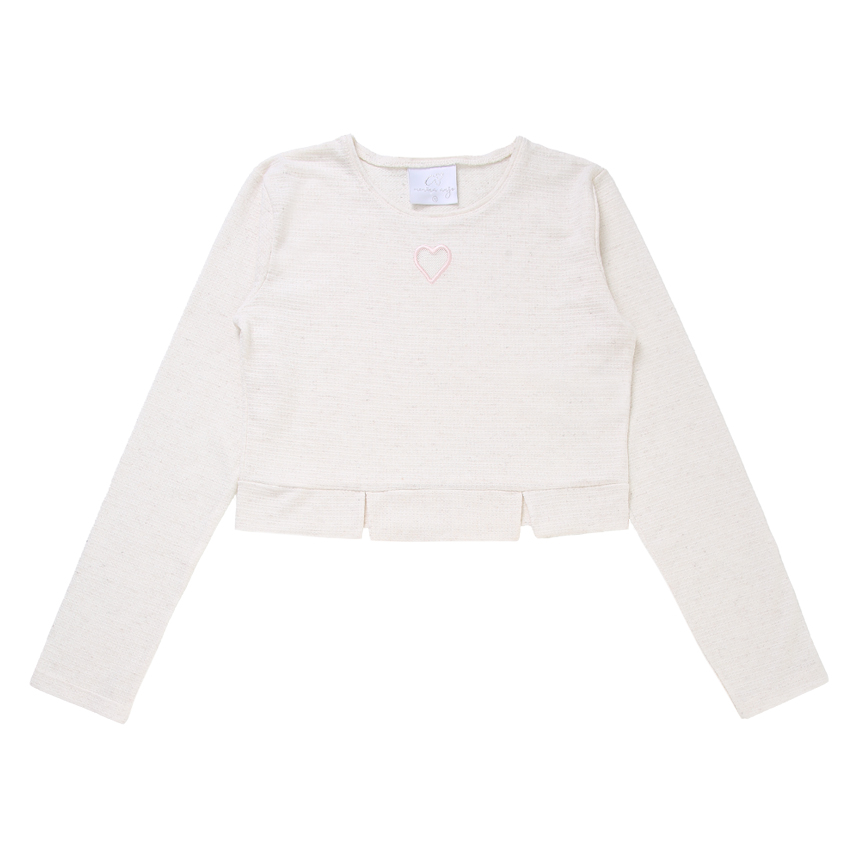 Conjunto Juvenil Menina Anjo Blusa Detalhe Coração