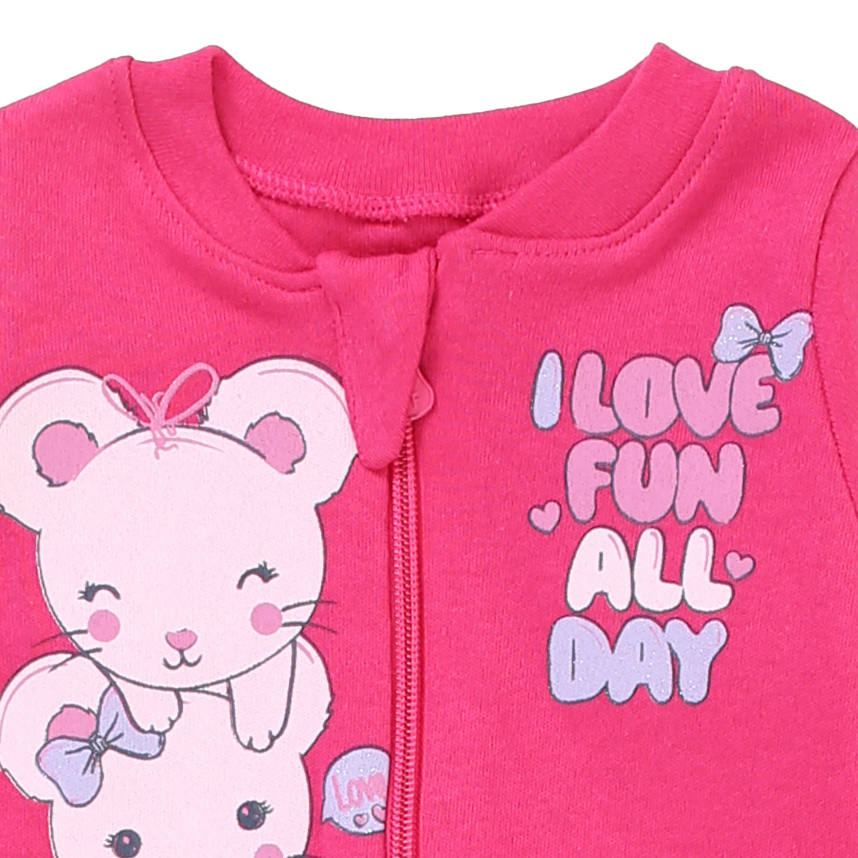 Macacão Longo em Suedine com Zíper e Silk I Love Fun Day