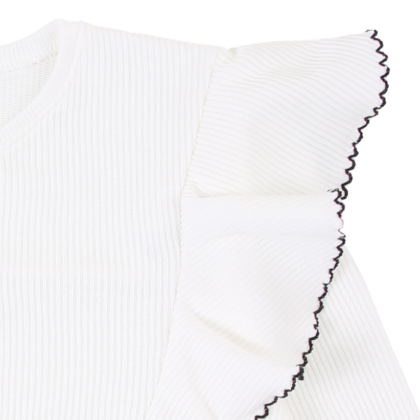 Blusão Juvenil Menina Anjo Bordado e Babado