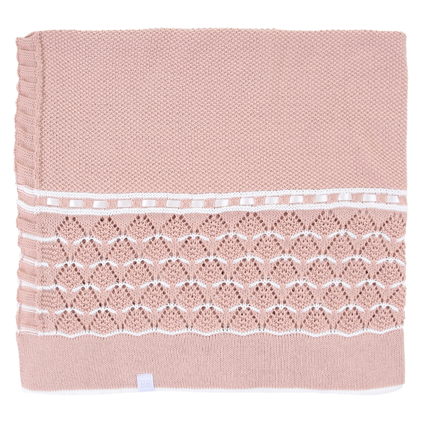 Saída de Maternidade Beth Bebê com Detalhe em Tricot e Pérola