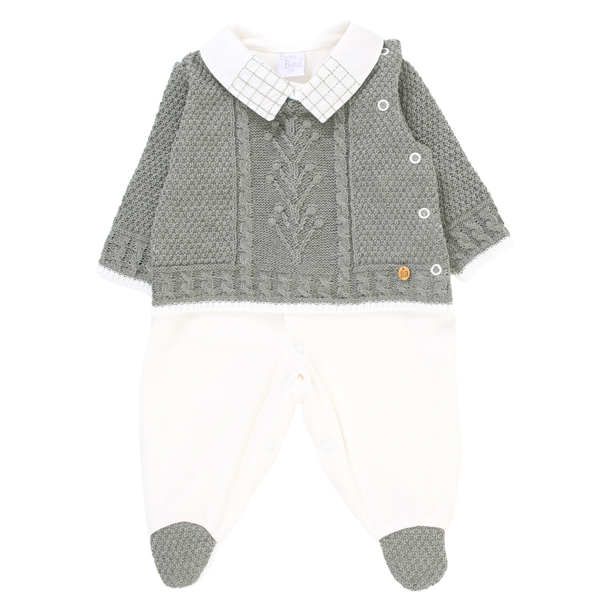 Saída de Maternidade Beth Bebê Plush com Detalhe em Tricot