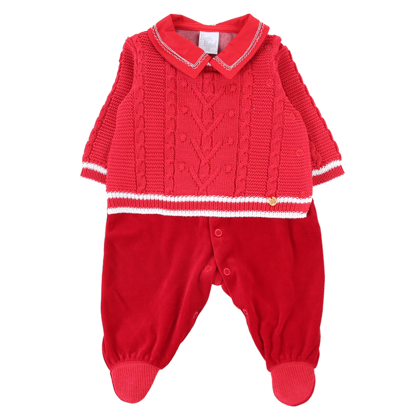 Saída de Maternidade Beth Bebê Plush com Detalhe em Tricot