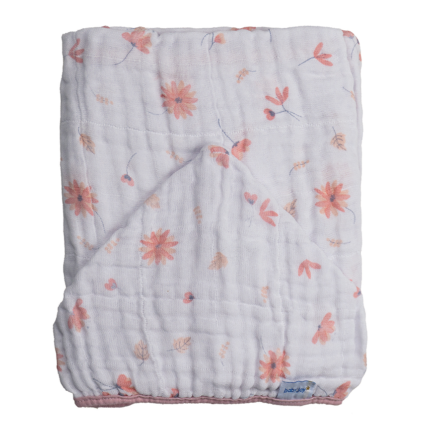 Toalha com Capuz Baby Joy Floral
