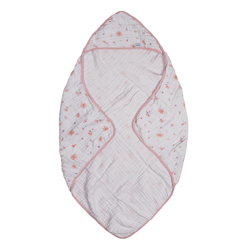 Toalha com Capuz Baby Joy Floral