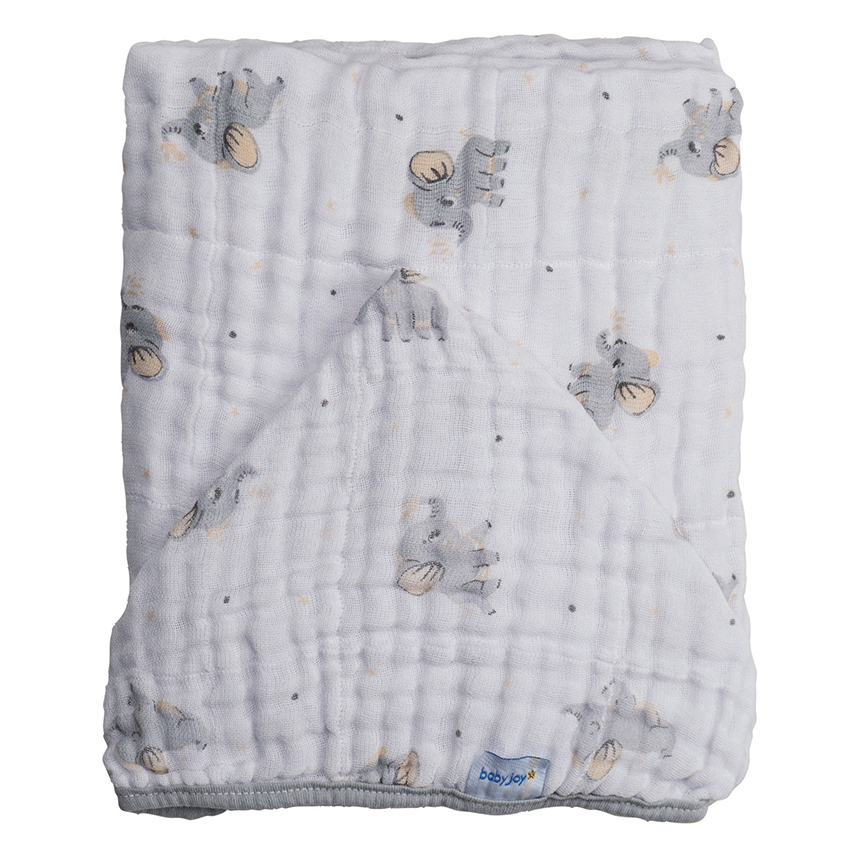 Toalha com Capuz Baby Joy Elefante