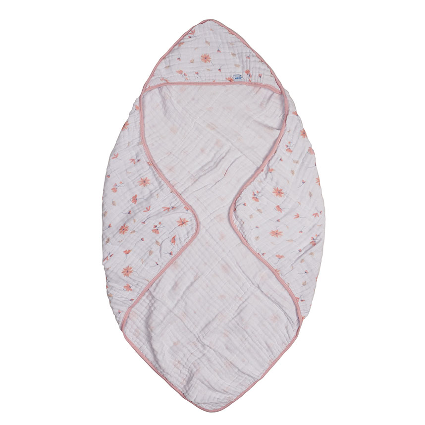 Toalha Capuz Incomfral Soft Estampa Floral 80 x 80