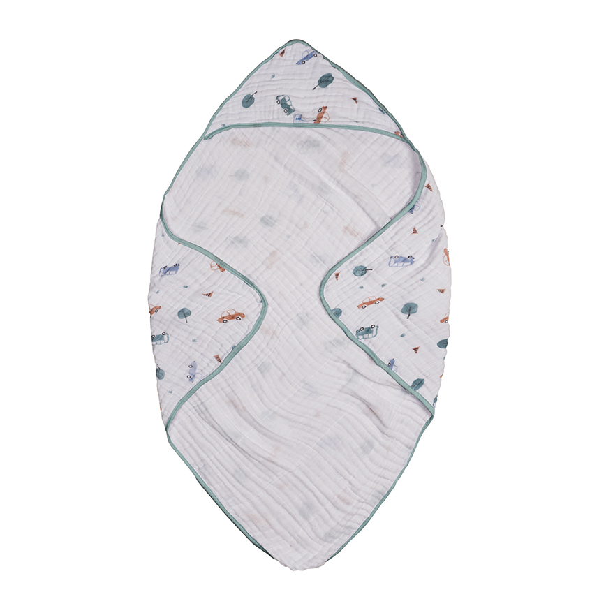 Toalha Capuz Incomfral Soft Estampa Carros 80 x 80