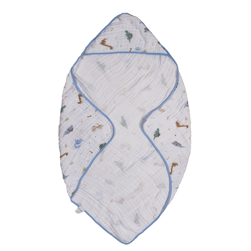 Toalha Capuz Incomfral Soft Estampa Dino 80 x 80