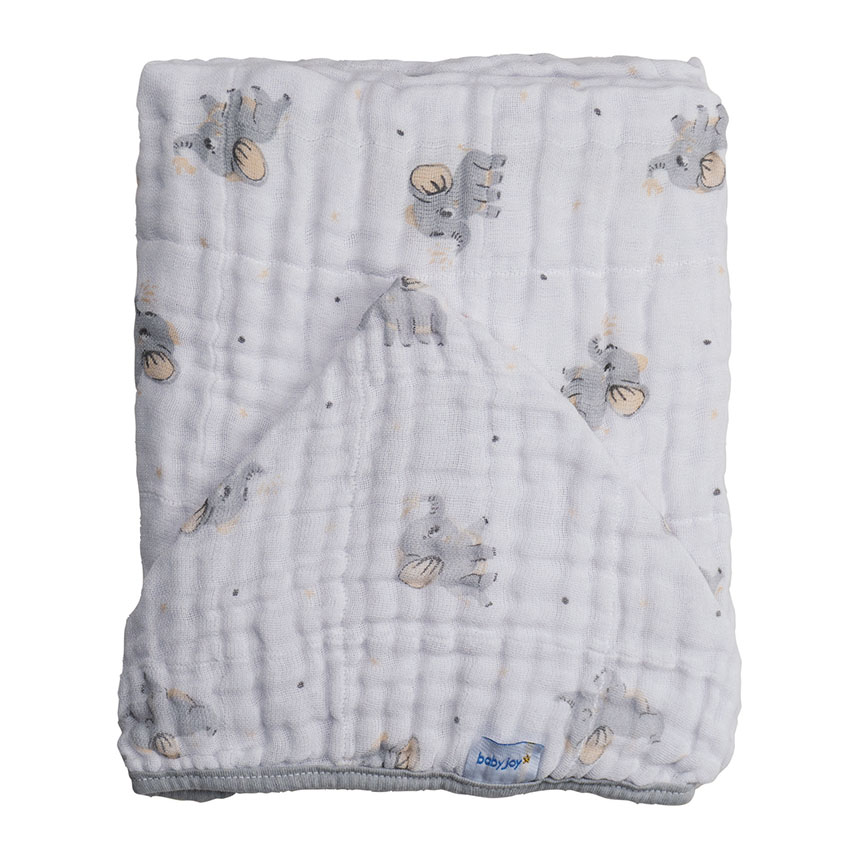 Toalha Capuz Incomfral Soft Estampa Elefante 80 x 80