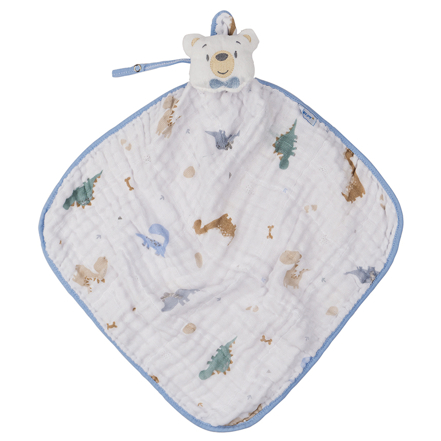 Naninha Baby Joy Com Prendedor De Chupeta Urso Dino