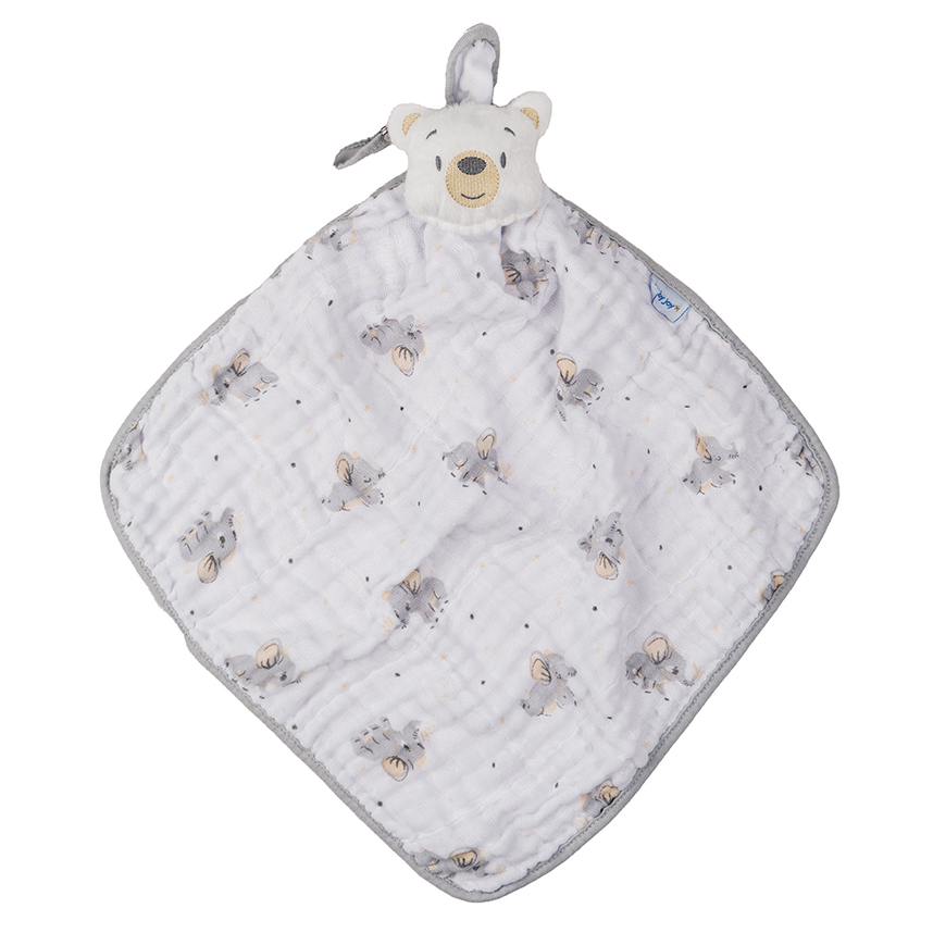 Naninha Baby Joy Com Prendedor De Chupeta Urso Elefante Naninha Baby Joy Com Prendedor De Chupeta Urso Elefante