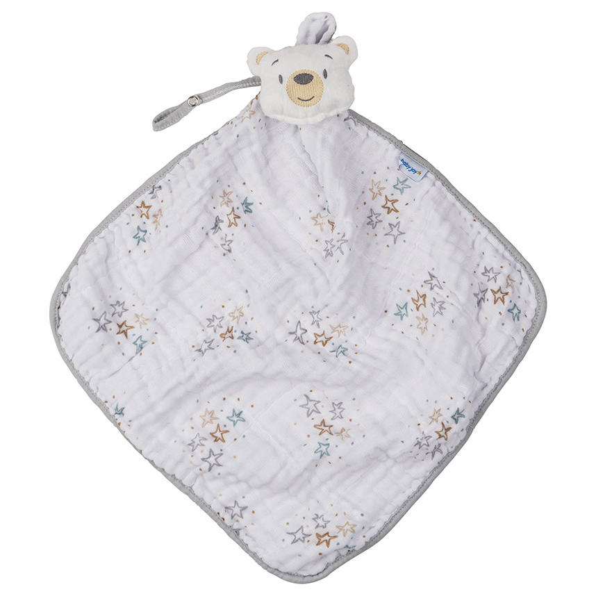 Naninha Baby Joy Com Prendedor De Chupeta Urso Estrela