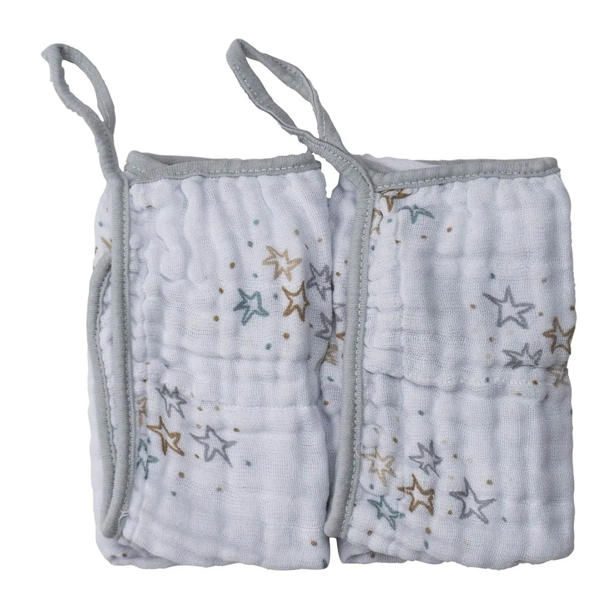 Kit Pano De Boca Baby Joy Soft Estampa Estrela - 02 Peças