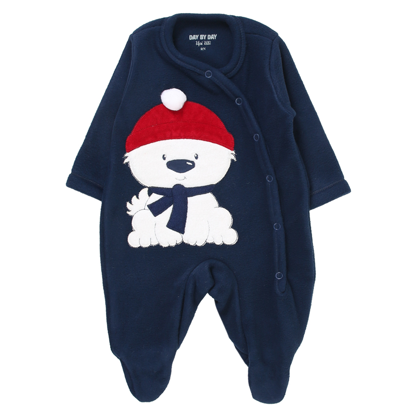 Macacão Longo Bebê Day By Day Soft Estampa Dog