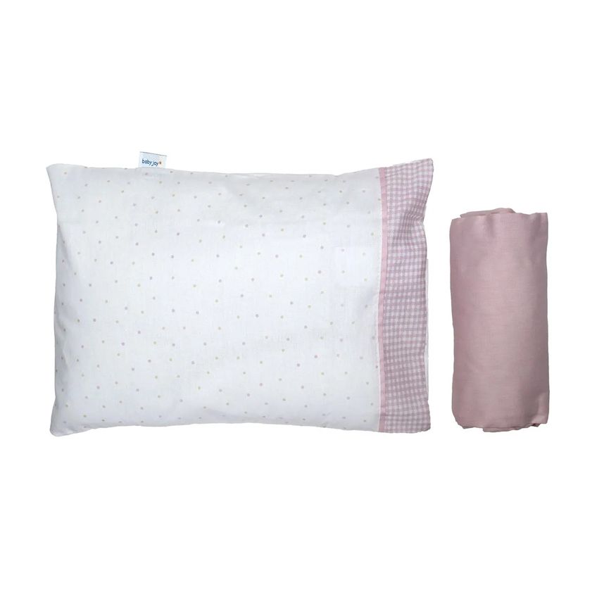 Jogo de Lençol Berço Americano Incomfral Estampa Poá 2 Peças