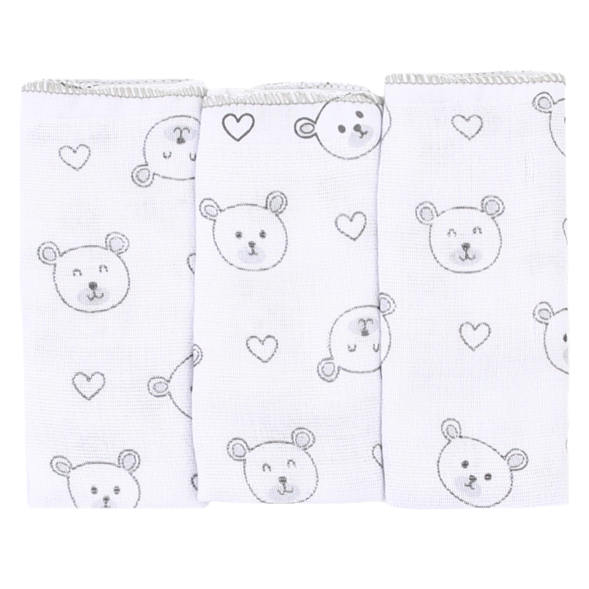 Kit Pano De Boca Incomfral Estampa Luxo - 3 Peças