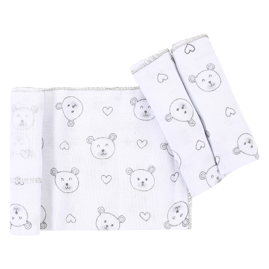 Kit Pano De Boca Incomfral Estampa Luxo - 3 Peças