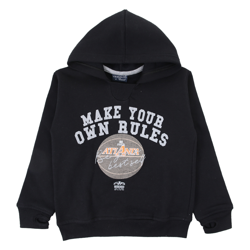 Conjunto Infantil Vrasalon Blusão Estampado Com Capuz Conjunto Infantil Vrasalon Blusão Estampado Com Capuz