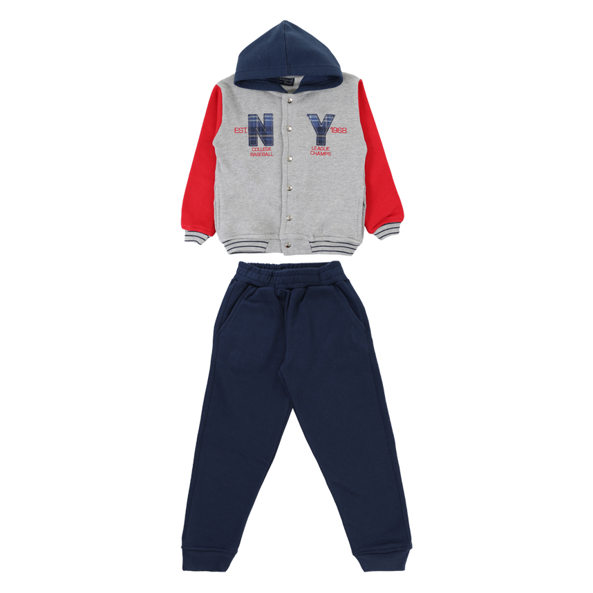 Conjunto Infantil Vrasalon Jaqueta Estampa New York