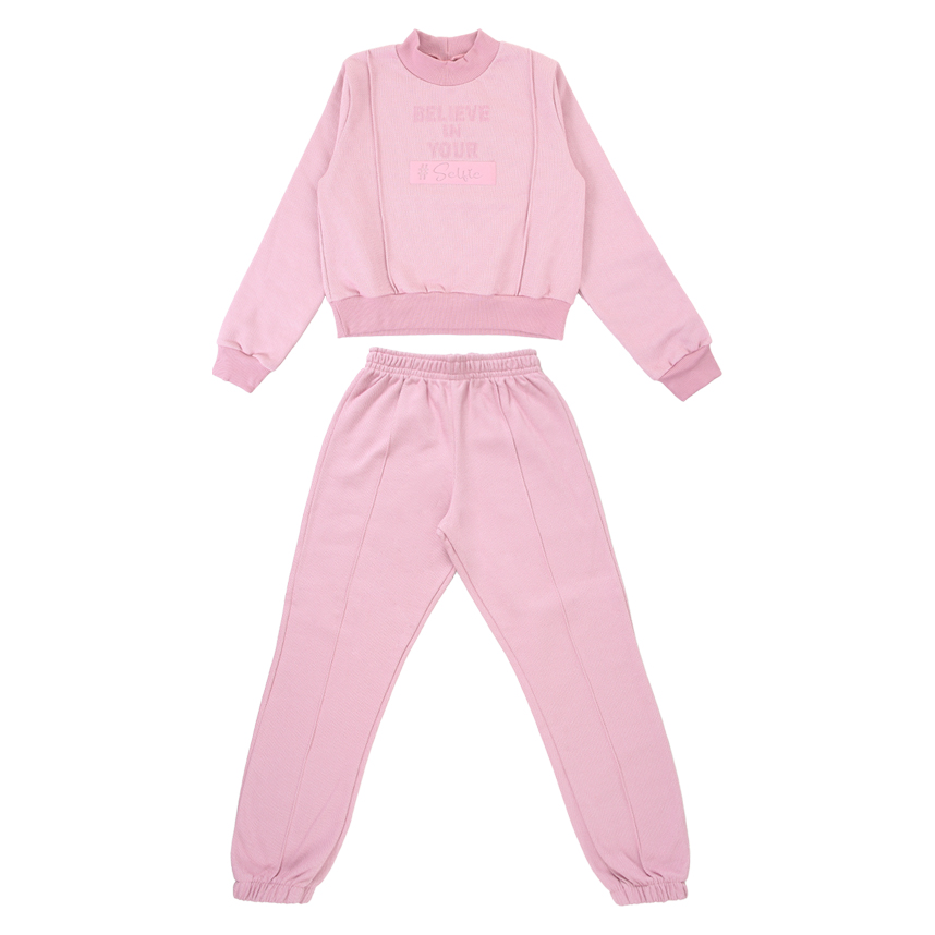 Conjunto Juvenil Angerô Blusão Manga Longa Believe Yourself