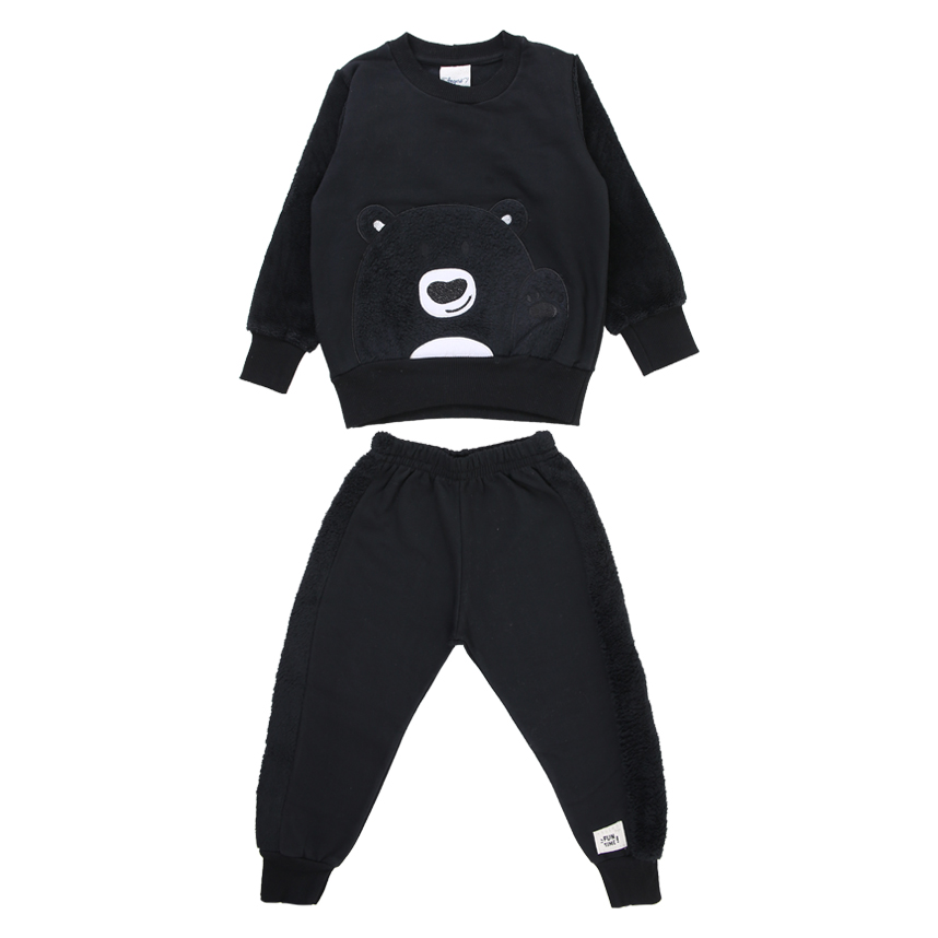 Conjunto Infantil Angerô Blusão Com Aplique Ursinho