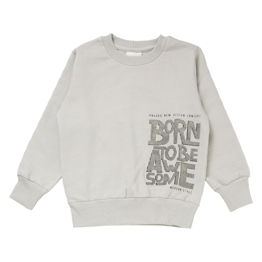 Conjunto Infantil Angerô Linen Felpado Born To Be Awsome