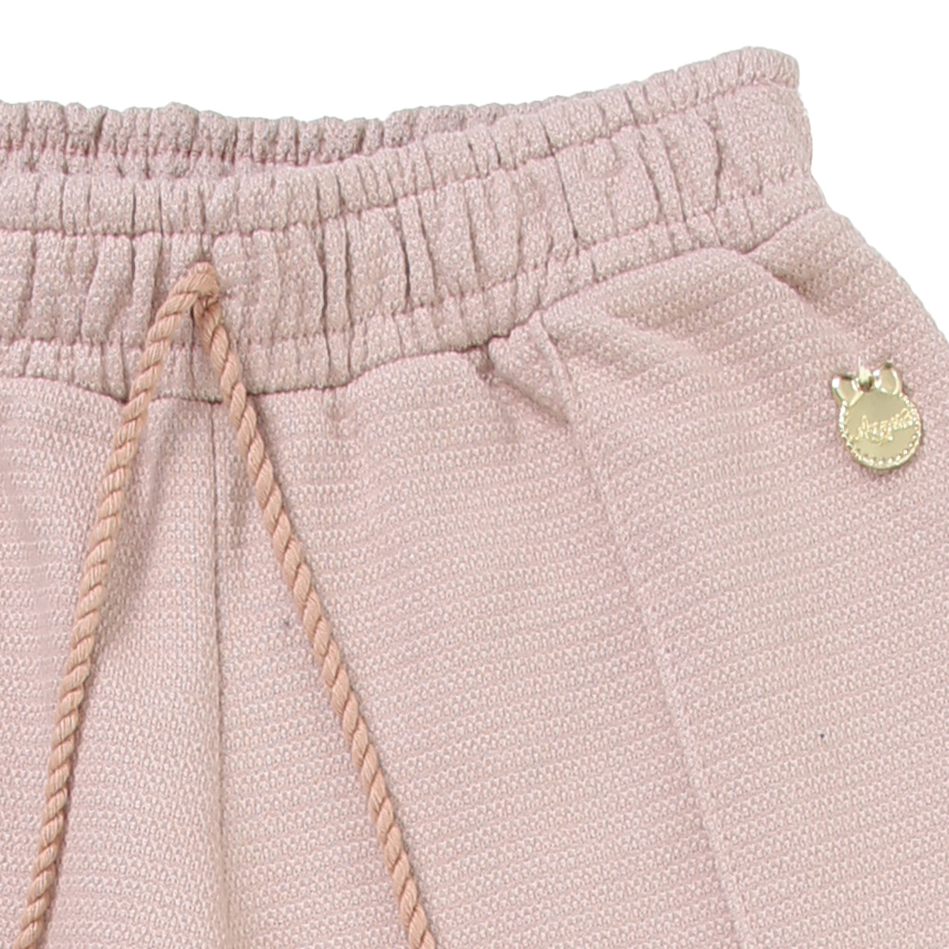 Calça Infantil Angerô Moletom Tricô Felpado Modelo Wide Leg