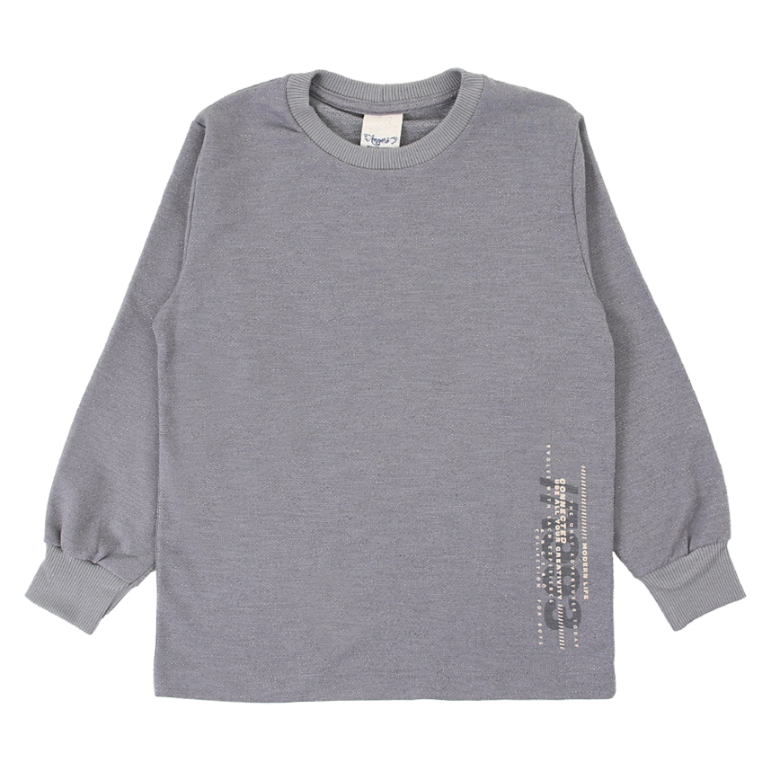 Camiseta Infantil Angerô Manga Longa Malha Vicenza