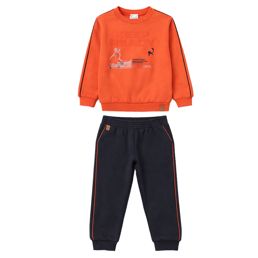 Conjunto Infantil Malwee Blusão Estampa Embossi
