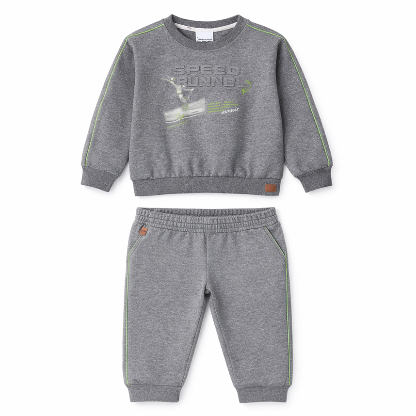 Conjunto Infantil Malwee Blusão Estampa Embossi