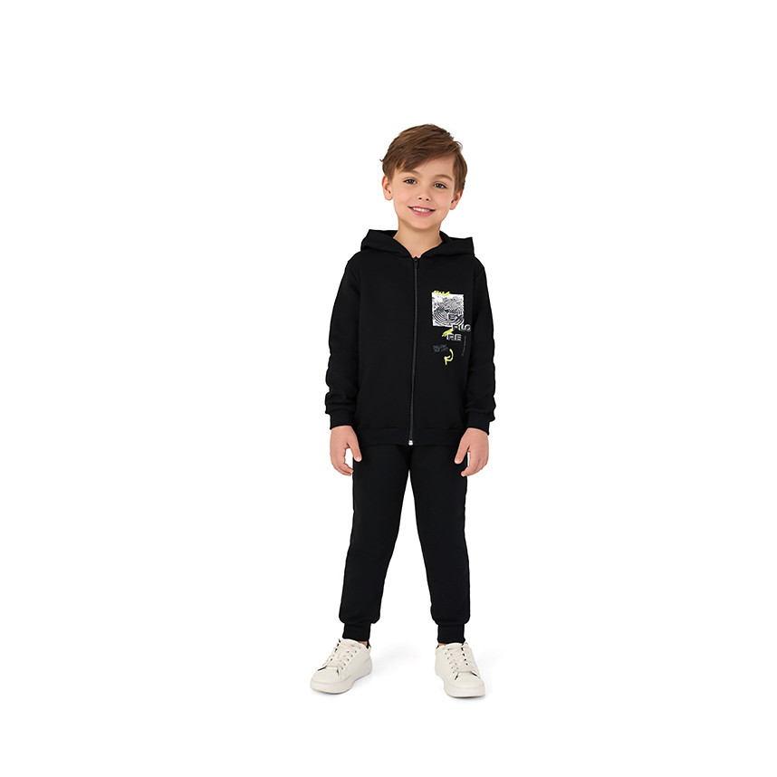 Conjunto Infantil Malwee Jaqueta Em Moletom Com Estampa