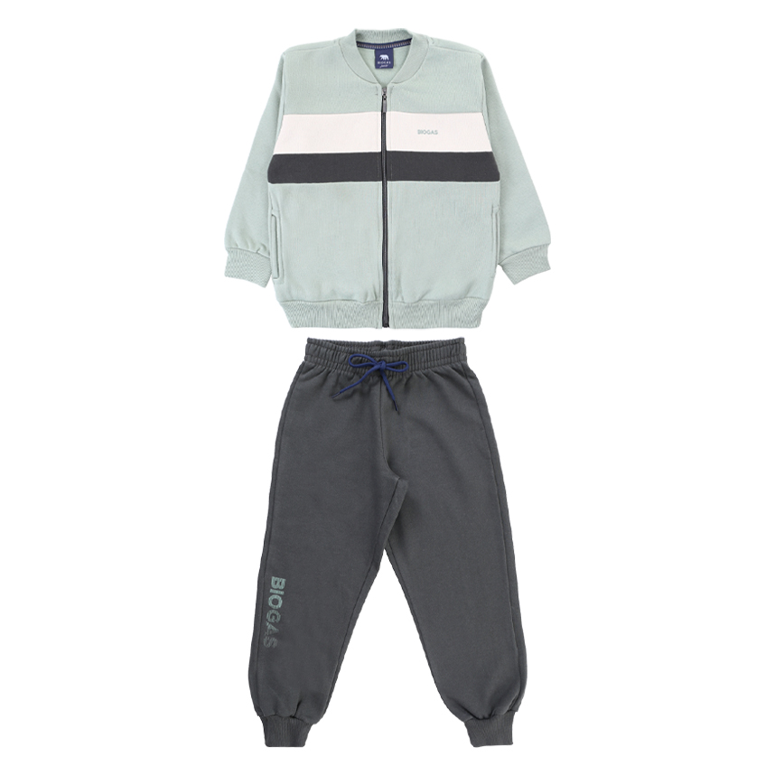 Conjunto Infantil Biogás Jaqueta Recorte Contraste