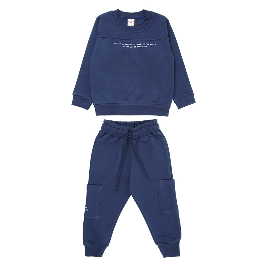 Conjunto Infantil Have Fun Blusão Em Moletom Com Frase Frontal