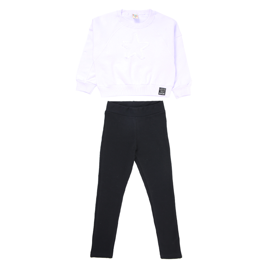 Conjunto Infantil Have Fun Blusão Estampa Estrela Em Moletom