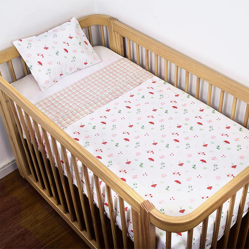 Jogo Lençol Dengo Estampa Cogumelo - 03 Peças Jogo Lençol Dengo Estampa Cogumelo - 03 Peças