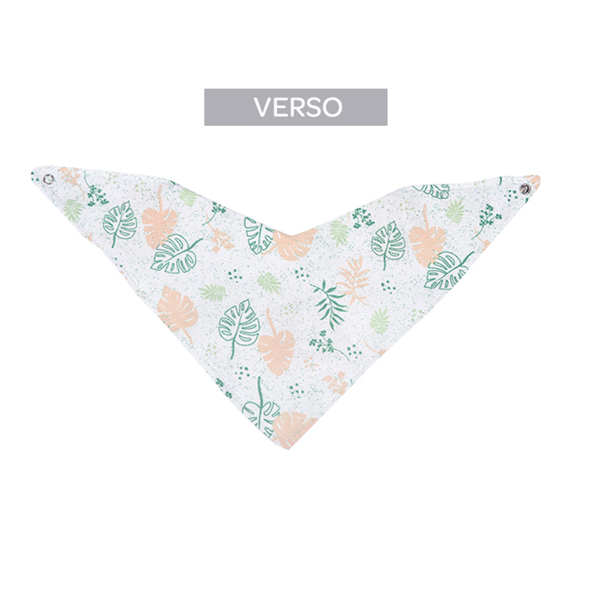 Babador Bandana Dengo Com Botão Estampa Leão Babador Bandana Dengo Com Botão Estampa Leão