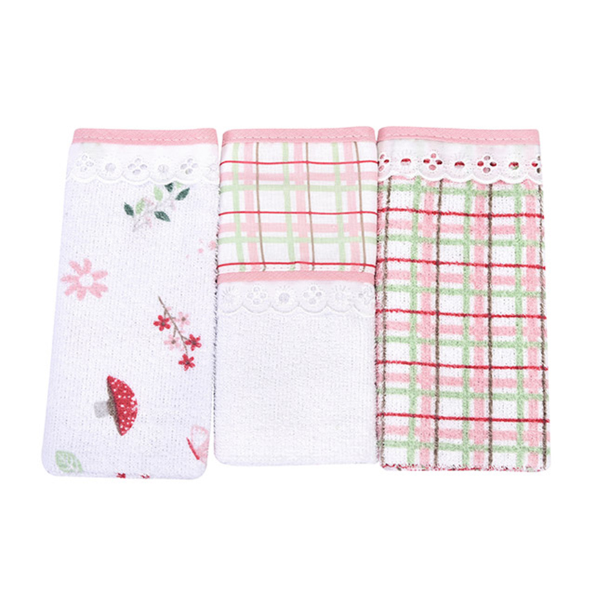 Pano de Boca Dengo Felpa Estampa Cogumelo 03 Peças Pano de Boca Dengo Felpa Estampa Cogumelo 03 Peças