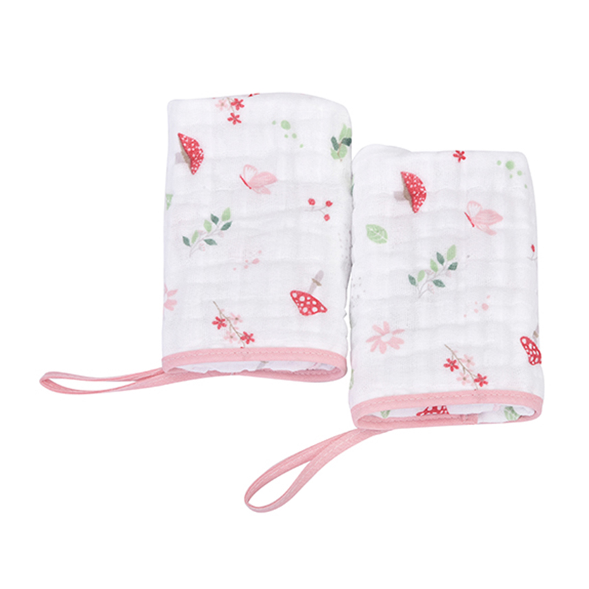 Pano de Boca Dengo Soft Estampa Cogumelo 02 Peças Pano de Boca Dengo Soft Estampa Cogumelo 02 Peças