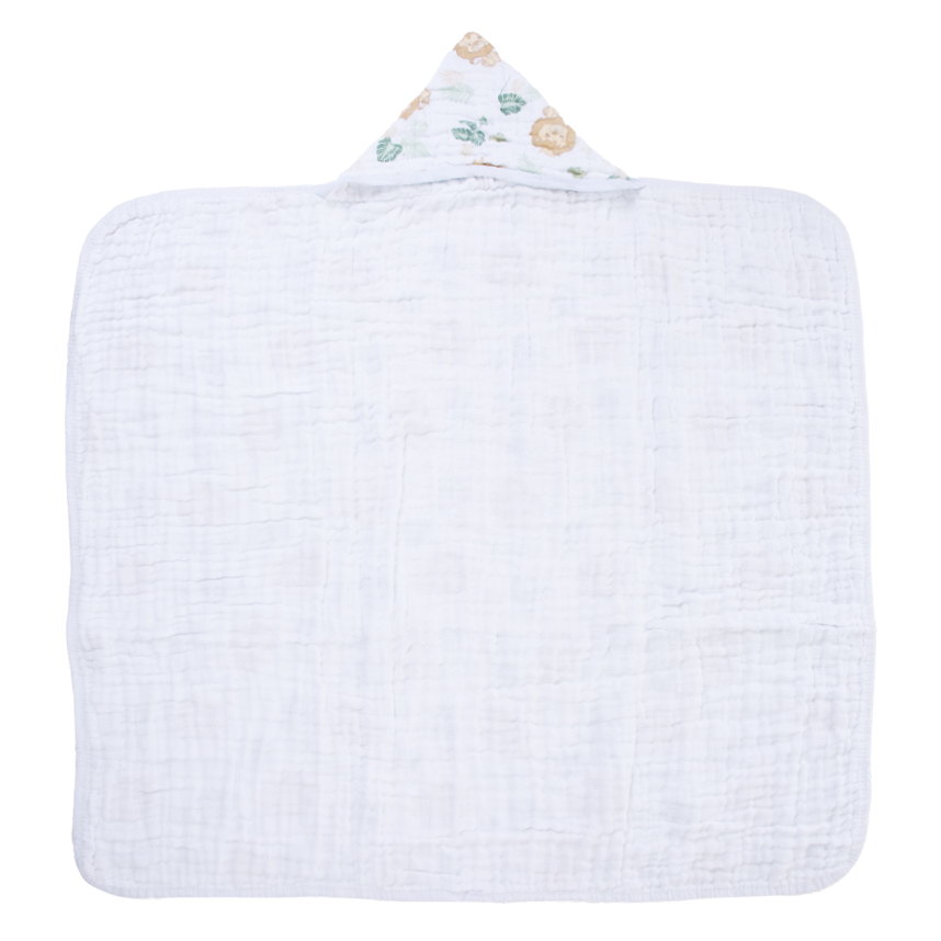 Toalhão Com Capuz Dengo Soft Estampa Leão